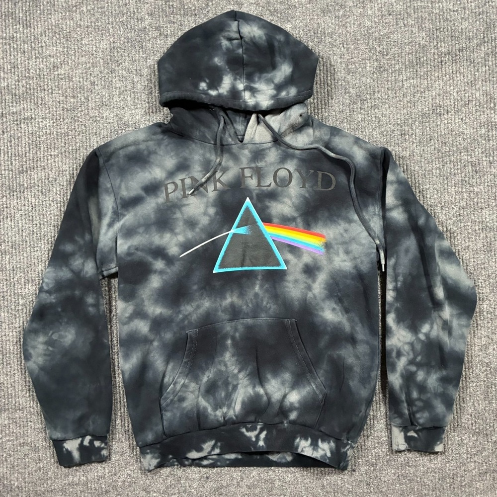 Pink Floyd Prism Men's Sweatshirt Small Black Tie Dye Dark Side Of The Moon